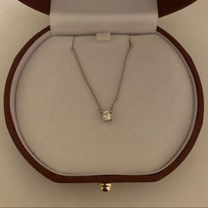 Sterling silver and cubic z necklace.